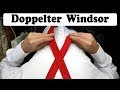 Krawatte binden  doppelter windsor krawattenknoten