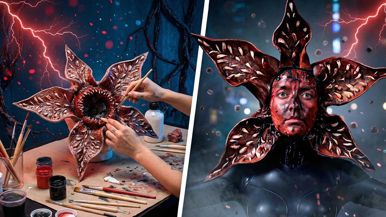 DIY Demogorgon Cosplay! Costumes & Makeup from Famous Movies