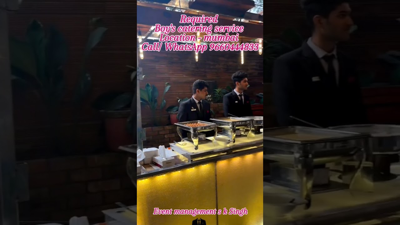 Required catering staff  