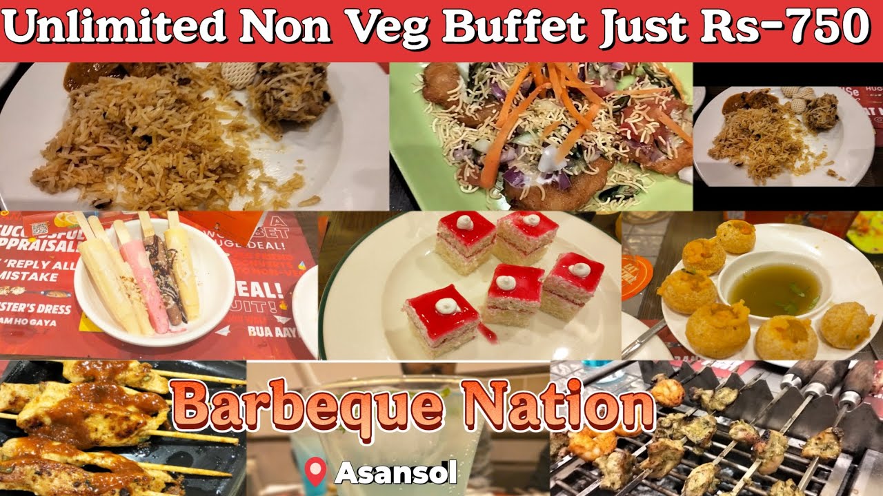 Barbeque Nation Sentrum Mall AsansolUnlimited Buffet Non Veg Just Rs750 food vlog yt 