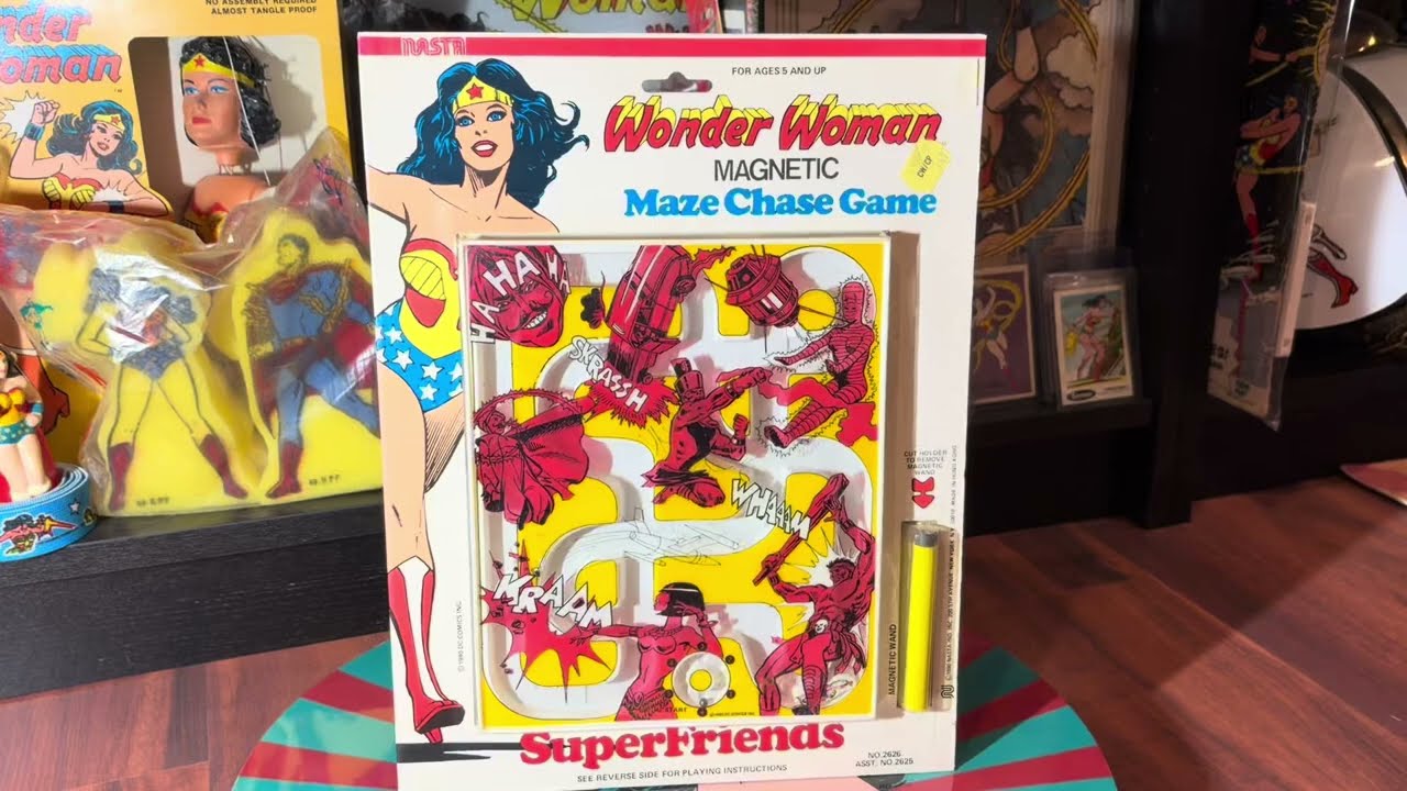 Wonder Woman Collecting Ep0034 1980 Nasta Magnetic Maze Chase Game