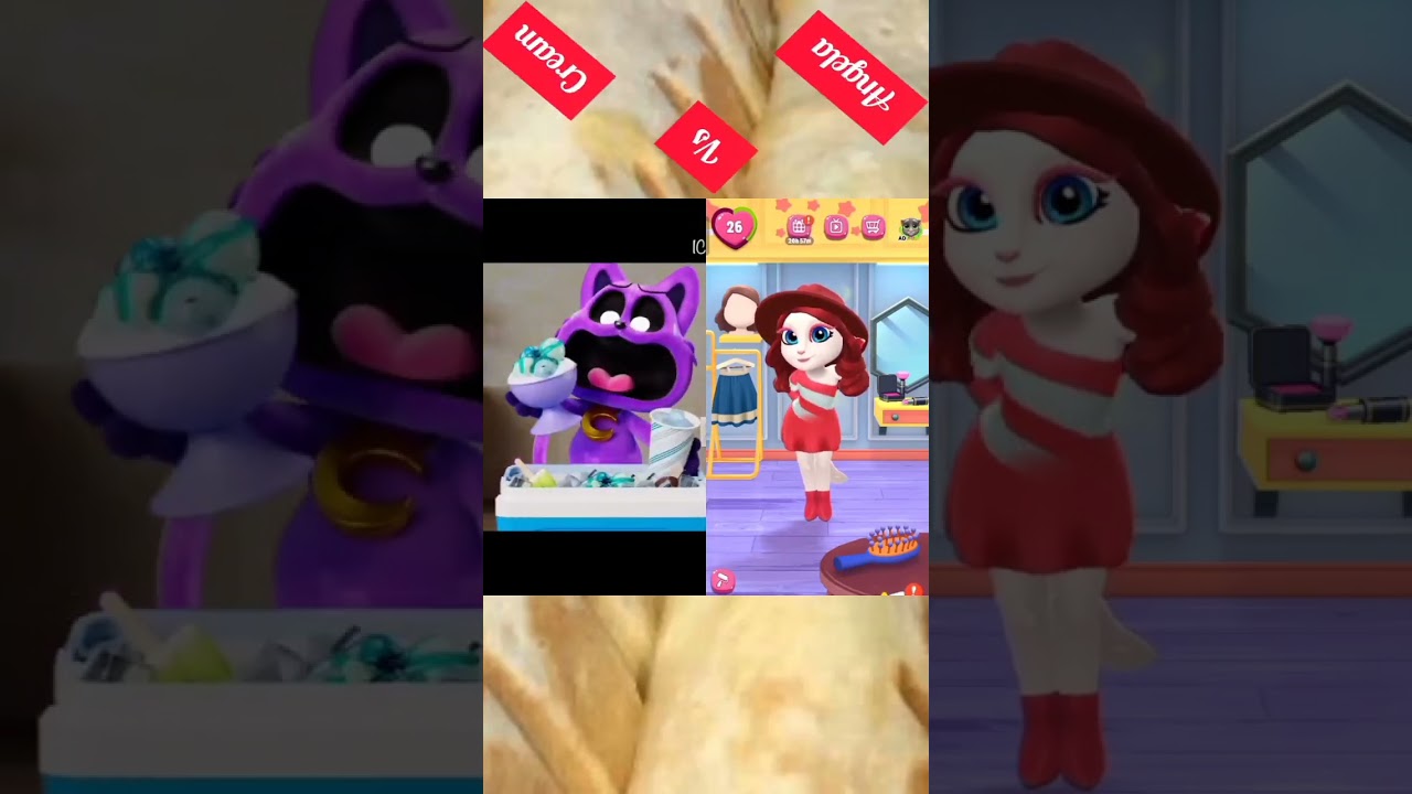 Cream vs Angela / Who is best🤣😂😅# Angelafrends