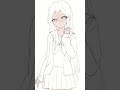 【メイキング】宵崎奏/プロセカ エイプリルフールver. 描いてみた #イラスト #イラストメイキング #shorts
