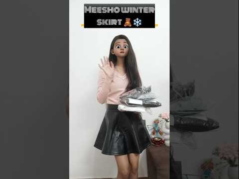 💖Meesho winter skirt
