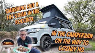 Behind the Scenes at Gozney HQ, Cooking steak and camping  in my VW t6.1 Camper van.