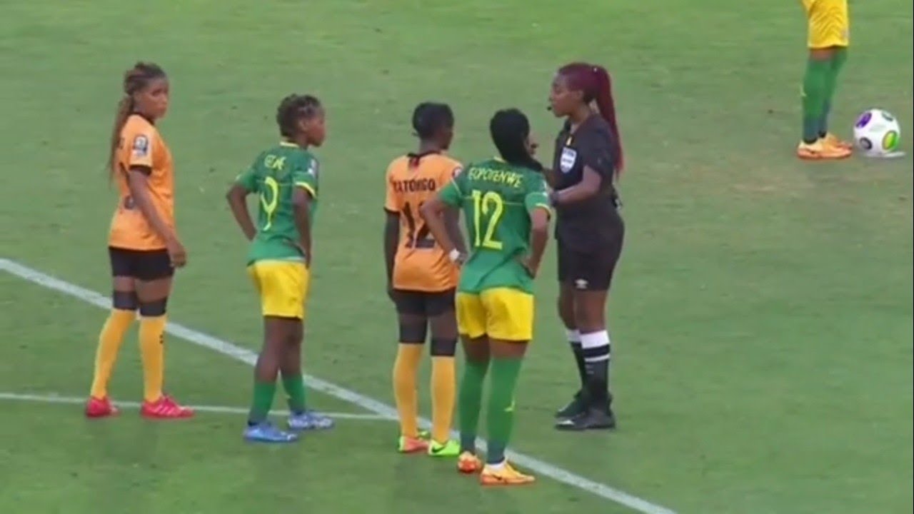 Zambia vs South Africa [01] WAFCON 2022 VAR penalty hand Banyana win