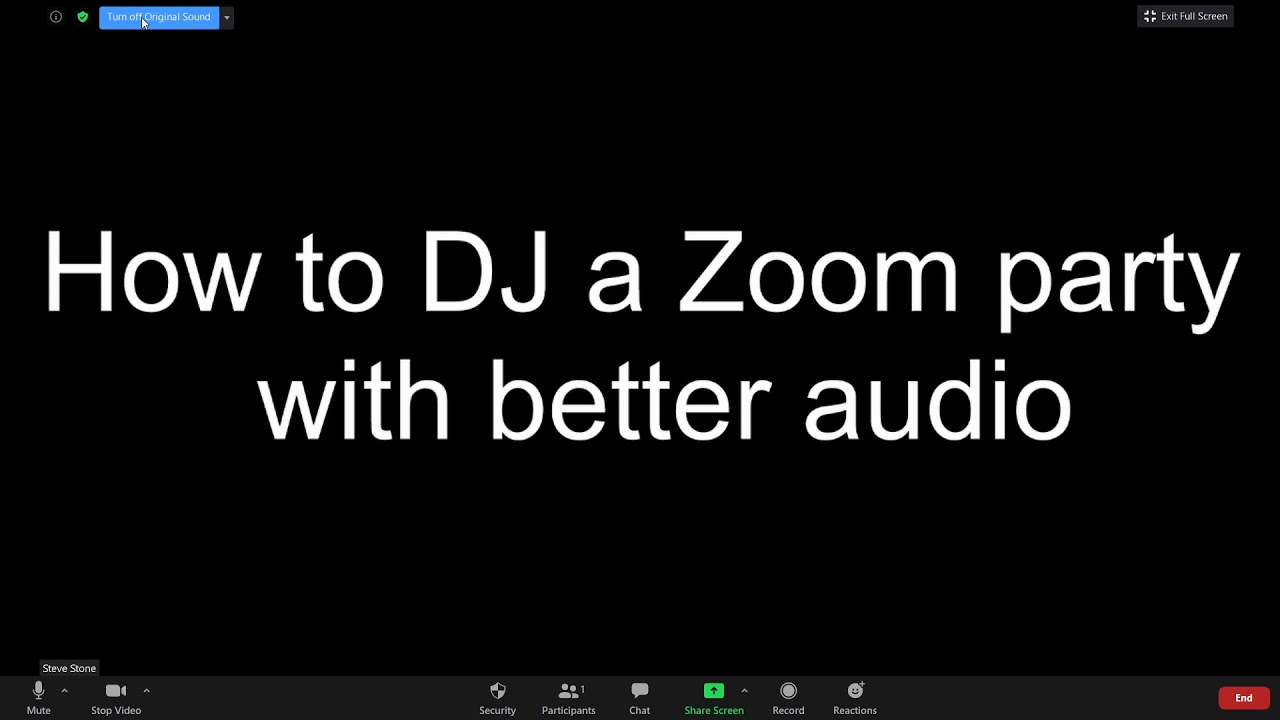 How to DJ with Zoom