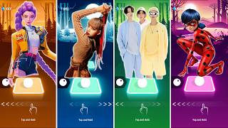 KPop Demon Hunters vs BTS vs Lisa Money Dance Blackpink Songs vs Ladybug Miraculous screenshot 5