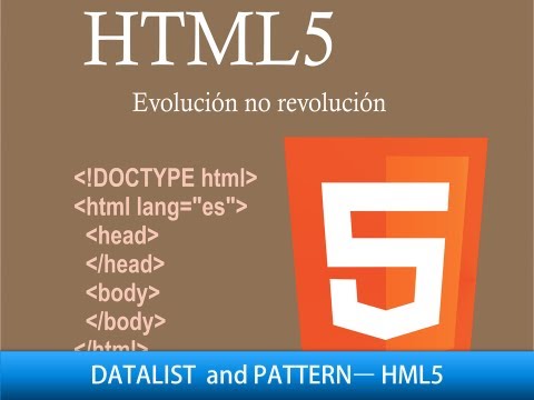 Datalist - Pattern : HTML5