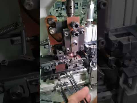 Wiring Harness Continuous Strip Terminal Crimping Machine - Real Shot Video