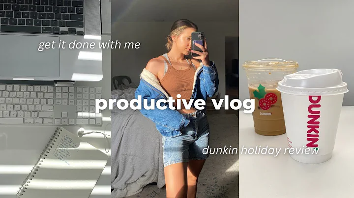 Productive Vlog | Get it done with me, Dunkin holi...