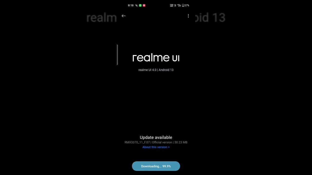 Realme UI 4.0 Rolling Out RMX3370 