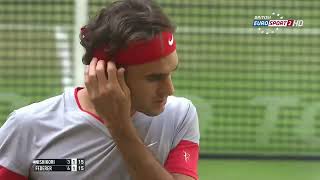 Halle 2014 SF - R.Federer vs K.Nishikori Highlights