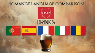 Romance Languages Comparison: Drinks