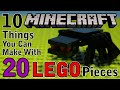 10 Minecraft things You Can Make With 20 Lego Pieces