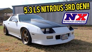 Breaking in a Fresh LS motor with some Nitrous! A Clean 3rd Gen F Body Chevy Camaro.