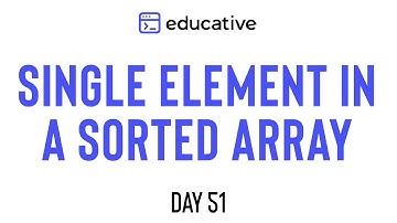 Single Element in a Sorted Array | LeetCode Medium | Modified Binary Search Pattern | Day 51