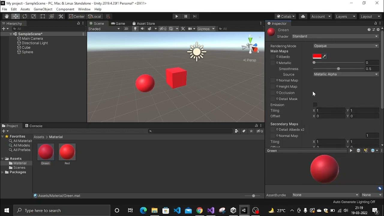 How To Apply Materials, Shaders And Textures To Objects In Unity - YouTube