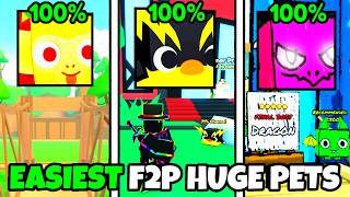 Top 10 EASIEST FREE TO PLAY HUGES in Pet Simulator 99!