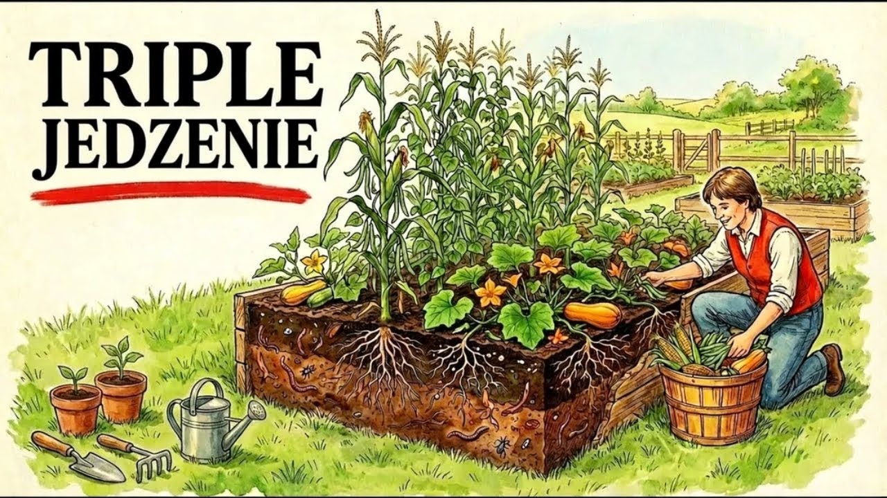 Uprawia 3 rośliny jednocześnie: system sadzenia współrzędnego (intercropping)