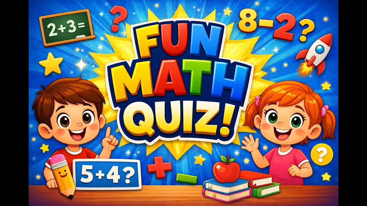 Math Quiz for Kids 🧠 | Fun & Easy Math Questions (Grades 4-5)