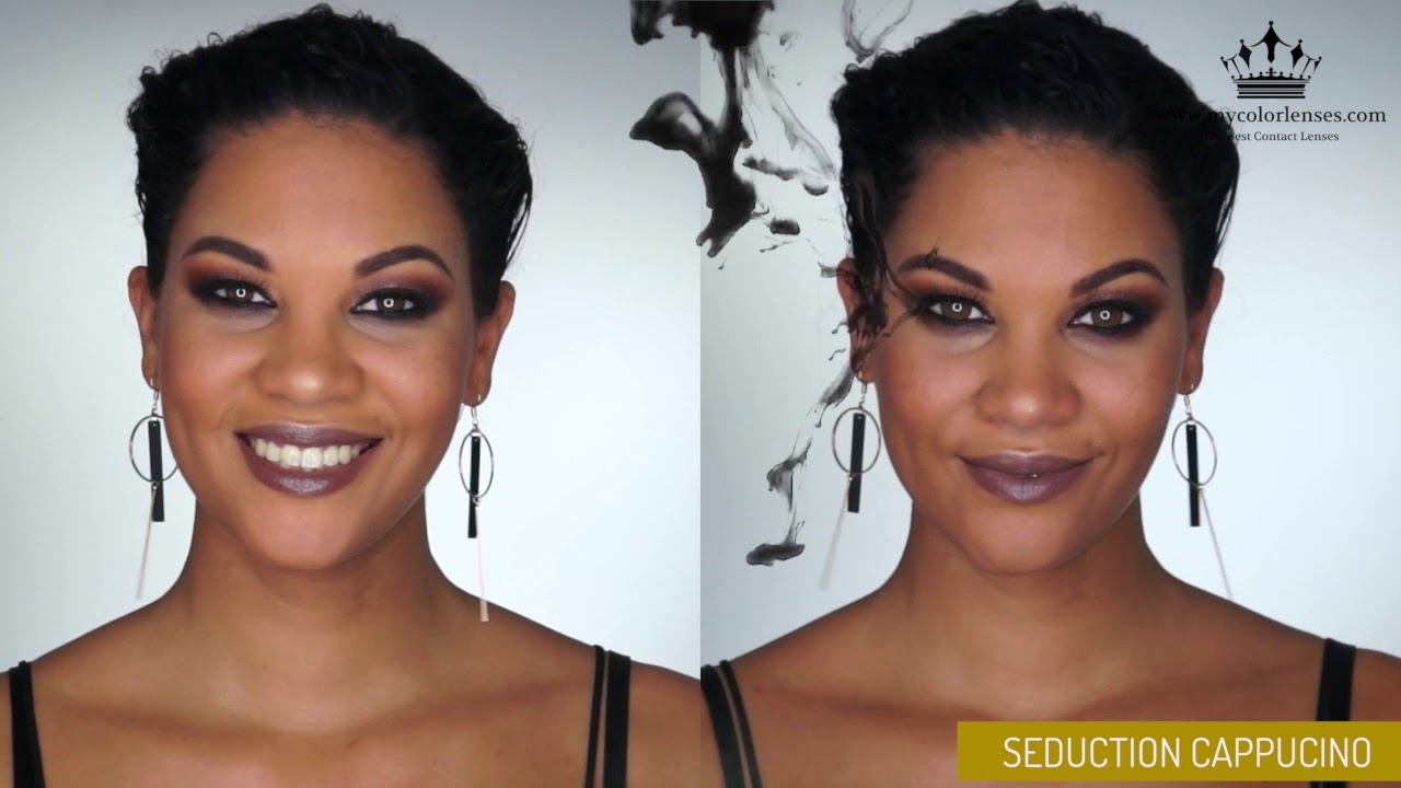 Brown color lenses Obsession Paris Seduction Cappucino - Mycolorlenses.com