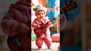 I LOVE YOU MOMMY baby playing guitar #cutebaby #playinguitar #adorablebaby