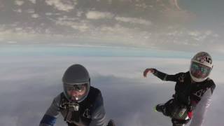 3 way head down jump with Ryan and James at Skydive Algarve