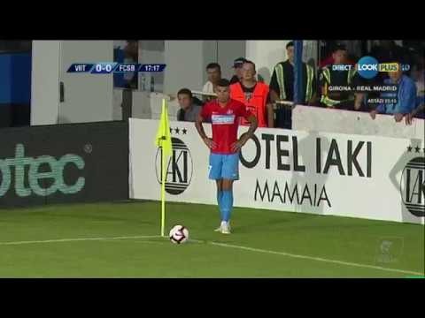 Bara din corner Coman (min 18). Viitorul - FCSB Liga 1 - Etapa 6 ocazie caracal