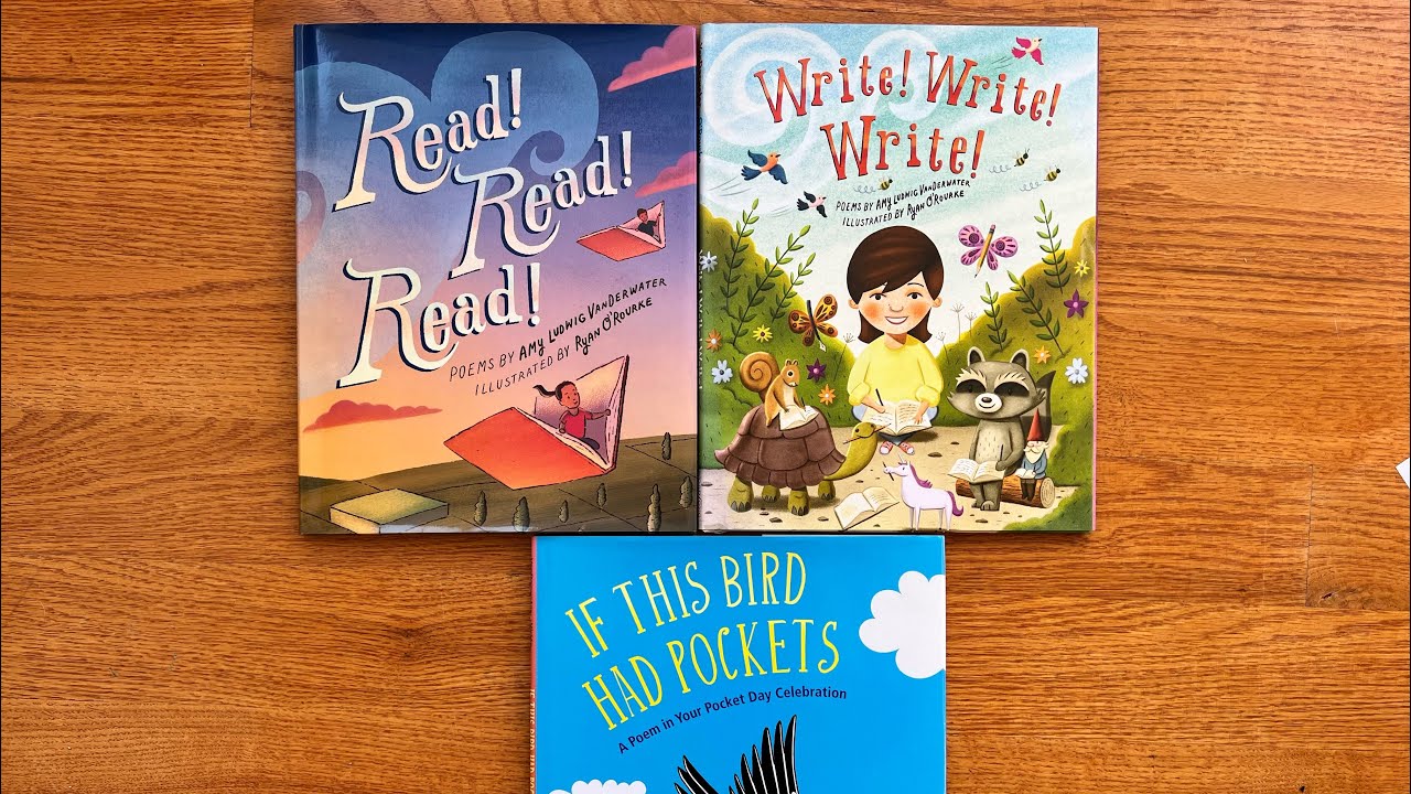 Unboxing// 3 Poetry Picture Books by Amy Ludwig VanDerwater - YouTube