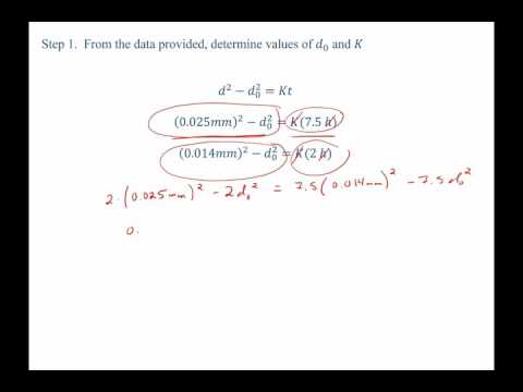 Grain growth and Hall Petch strength example problem