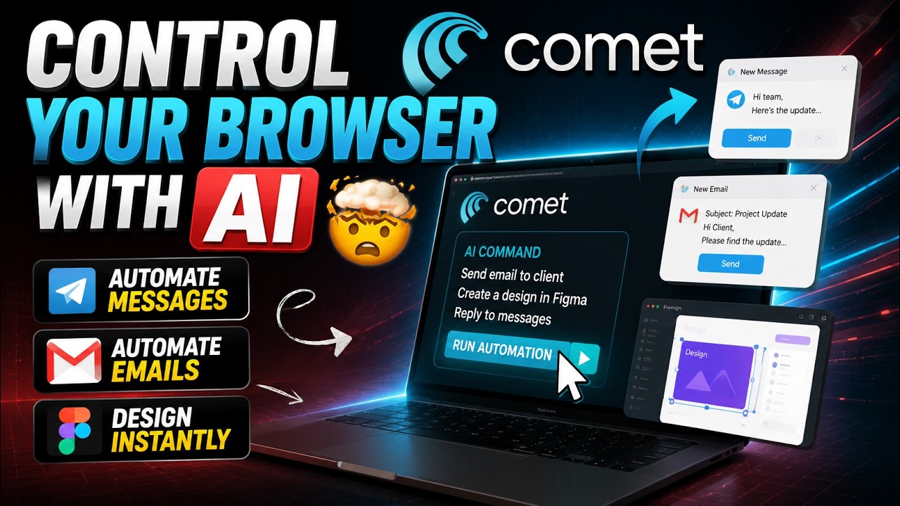 Control Your Browser with AI 🤯 | Automate Messages, Emails & Design ...