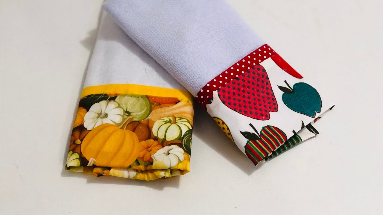 barradinho de pano de prato mais fácil do mundo com apenas 3 costuras