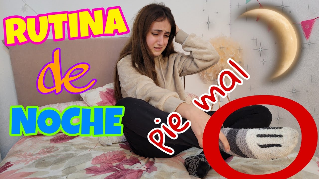 RUTINA de NOCHE con MULETAS por el ESGUINCE ¡ME DUELE MUCHO! - Silvia Sánchez