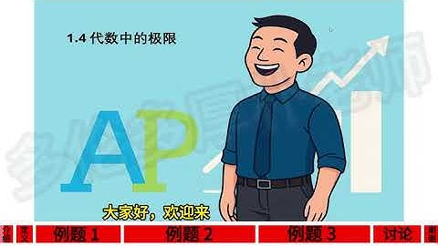 AP微积分 - 1.4 代数中的极限