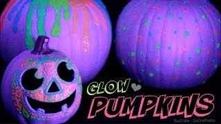 GLOW IN THE DARK PUMPKIN - Halloween DIY - Easy No Carve Pumpkins How To| SoCraftastic