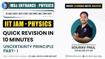 Quick Revision Of Uncertainty Principle | PART 1|