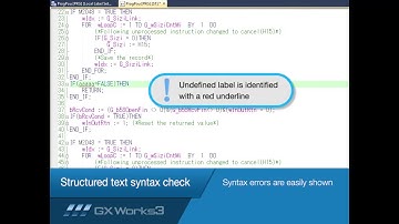 MELSOFT GX Works3 Tutorial No 10  Structured text syntax check    Mitsubishi Electric
