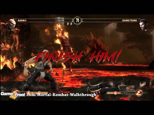 AH Guide: Mortal Kombat 9 - Fatalities 5 (Shang Tsung, Baraka, Kabal,  Raiden, Sheeva) 