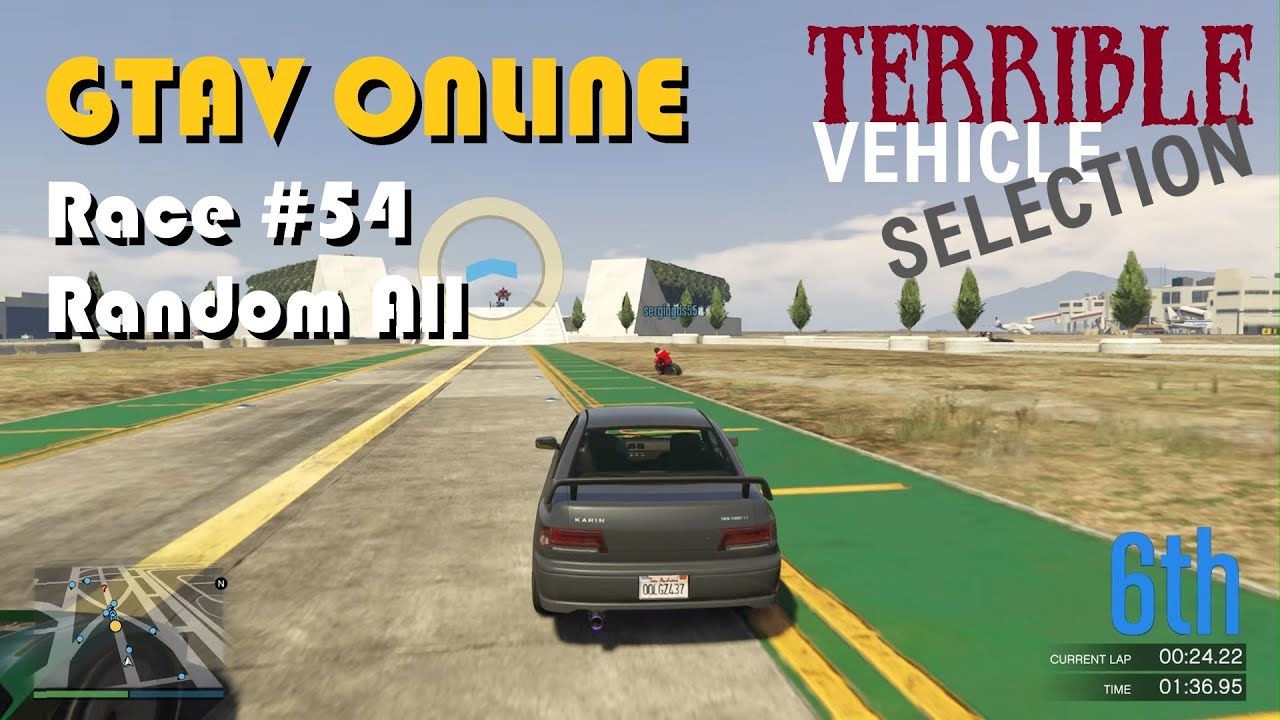 GTAV Race #54 Random All. Terrible Vehicle Selection!