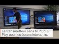 Transmetteur sans fil plug  play pour cran interactif