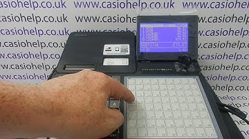 How To Use A Barcode Scanner With The Casio SR-C4500 Cash Register