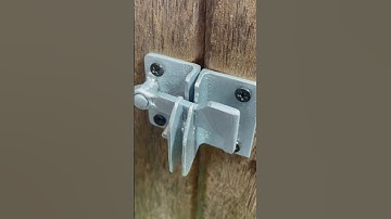 Simple idea with automatic gate latch lock # mechanism lock # DIY # Craft metal # New design