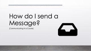 Using Messages in Sakai