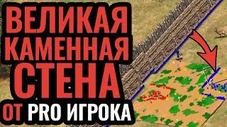 ИДЕАЛЬНАЯ ЗАЩИТА?! Каменная стена на пол карты! Стратегия Age of Empires 2