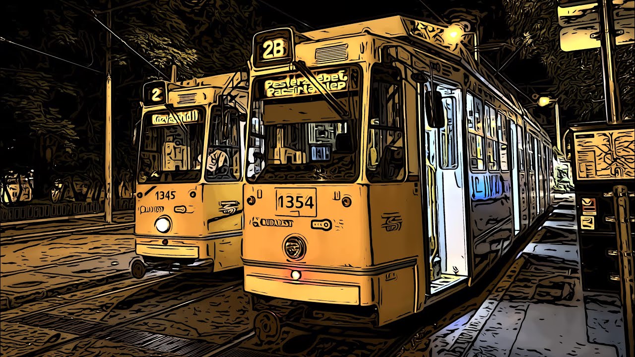 Esti 2B villamos: Jászai - Pacsirtatelep 🚃 (4K, HDR)