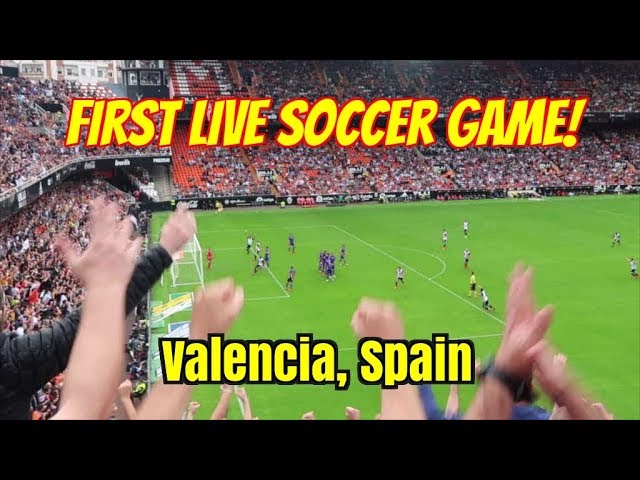 Sneak Peek.  Watching my first Live Soccer (Football) game.  Valencia Spain