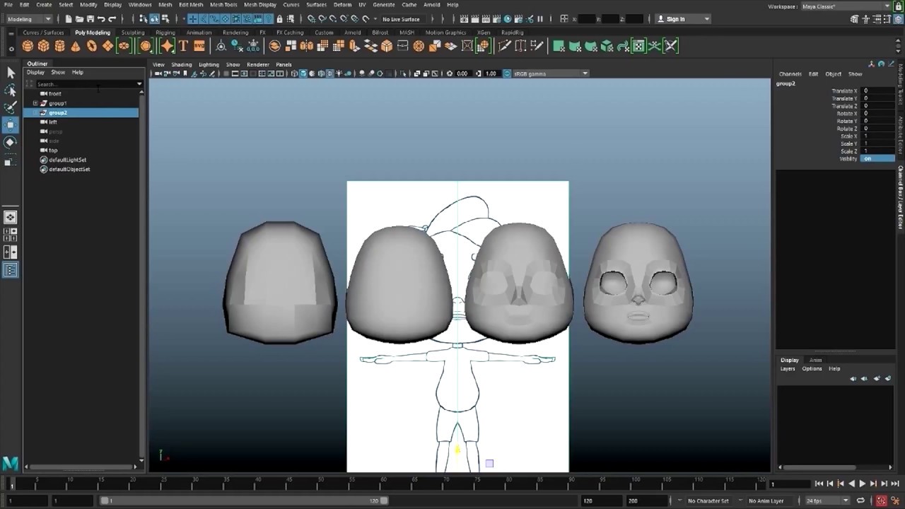 Character Modeling: Head Modeling