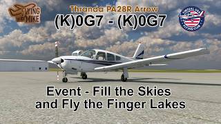 |XP12.4.2| Piper Arrow III| Fly the Finger Lakes of NY|