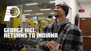 George Hill Returns to Indiana, Meets Teammates and Reunites with Familiar Faces | Indiana Pacers